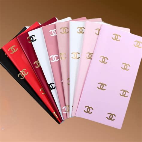 chanel flower box|chanel wrapping paper.